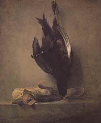 Jean Baptiste Simeon Chardin Still Life with Dead Pheasant and Hunting Bag (mk14) oil painting picture